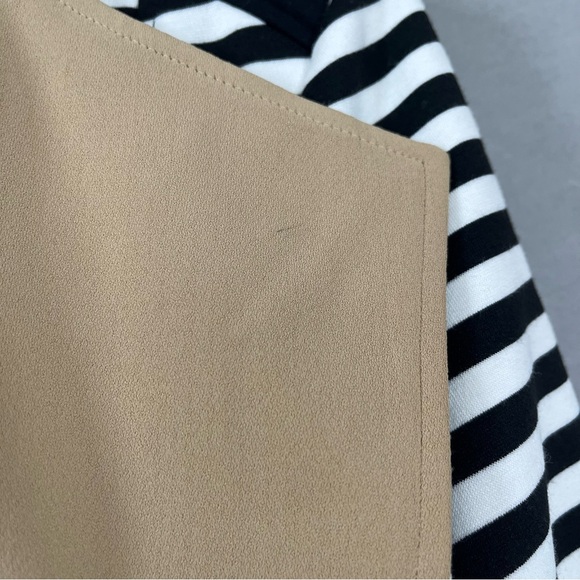 Chico’s Black Stripe Color Block Open Blazer - Picture 14 of 14